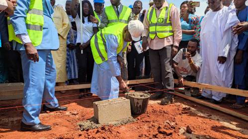 CNCC : pose de la première pierre du centre de vie CNCC de Ngaoundéré