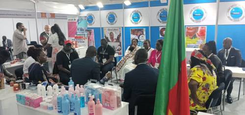 Promotion de la ZLECAf par Afreximbank au stand du CNCC